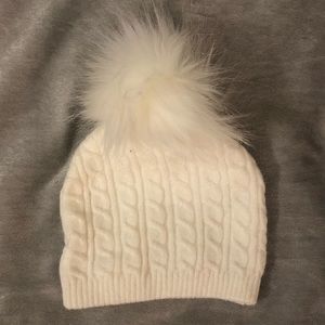0-6 months, white, winter hat